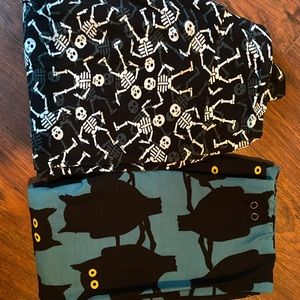 TWO pairs of Halloween LuLaRoe Leggings - OS